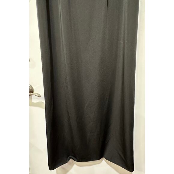 Mac Duggal Embellished Neck Feather Trim Cocktail Dress 11787 Size 14 Evening - Picture 10 of 16